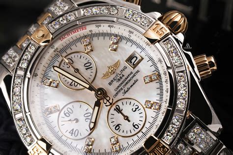 replica breitling watches with diamond bezel|breitling diamond bezel men watch.